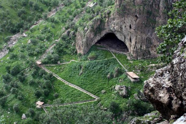 Shanidar-Höhle im Zagros-Gebirge.