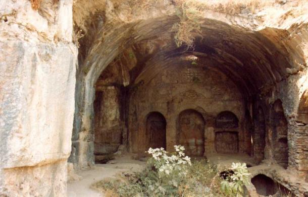 Die Siebenschläferhöhle von Ephesus, Türkei.