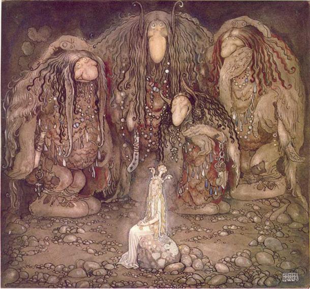 Skandinavische Trolle von John Bauer