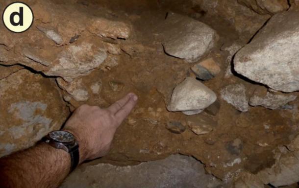Die Stelle in der Höhle Tam Ngu Hao 2, auch bekannt als Kobra-Höhle, im Nordosten von Laos, wo ein Backenzahn gefunden wurde, der der ausgestorbenen menschlichen Spezies, den Denisovanen, zugeordnet wird.