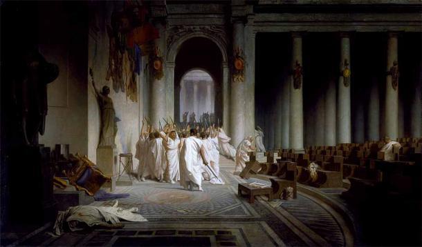 Der Tod von Cäsar von Jean-Léon Gérôme