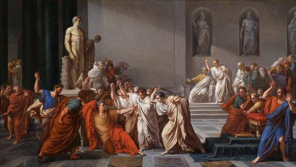 Der Tod von Cäsar von Jean-Léon Gérôme