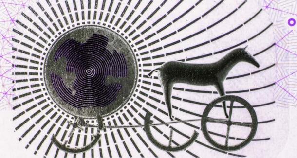 Der Trundholmer Sonnenwagen auf der dänischen 1.000-Kronen-Banknote 2013