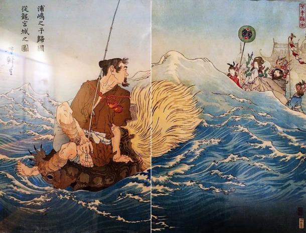 Urashima Taro kehrt aus dem Palast des Drachenkönigs zurück, nur um festzustellen, dass 300 Jahre vergangen sind. 