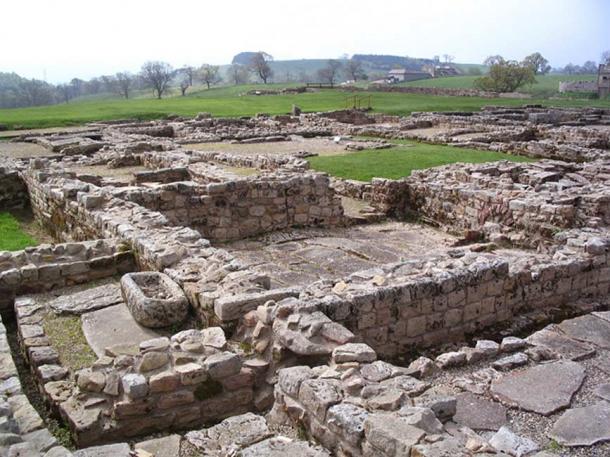 Die antike Stätte von Vindolanda, Northumberland 