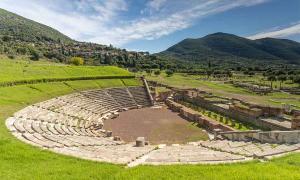 Beweise für bewegliche Bühne am Messene-Theater