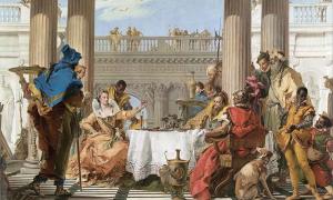 Kleopatras Perlentrunk-Wette mit Marcus Antonius