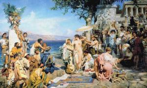 Eleusis, das religiöse Zentrum der heidnischen Welt zu seiner Zeit.
