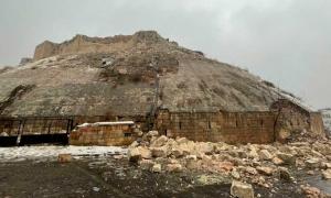 Erdbeben zerstört Gaziantep-Burg, Türkei 