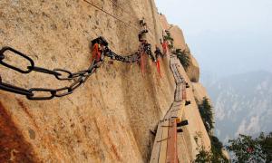 Der Huashan-Pfad, einer der gefährlichsten Wanderwege der Welt.
