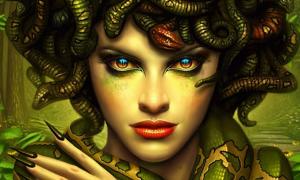 Medusa ist die berühmteste der drei monströsen Schwestern, die als Gorgonen bekannt sind.