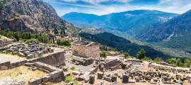 Delphi, das antike griechische Zentrum der Welt