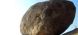 Krishnas Butterball in Mahabalipuram