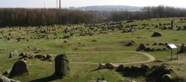 Lindholm Hoje, ein alter Friedhof der Wikinger, der tausend Jahre lang verschollen war.