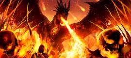 Nidhogg, der Chaos bringende Drache der nordischen Mythologie