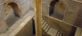 Nilometer messen den Wasserstand des Nils während der jährlichen Hochwassersaison