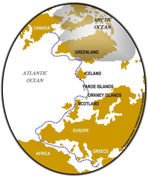 Der Weg nach Hyperborea und Nordamerika.