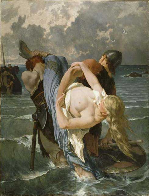 Wikinger im 9. Jahrhundert, von Evariste Vital Luminais