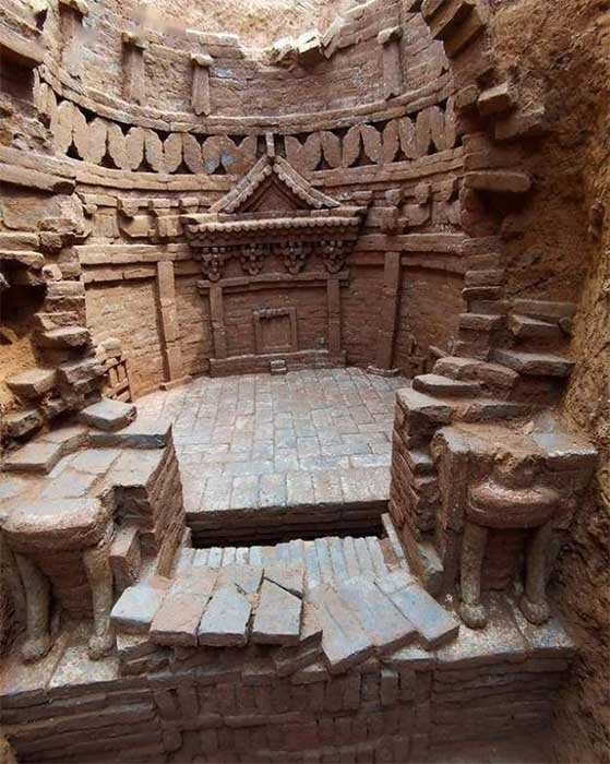 Die in Jinan ausgegrabenen Ziegelgräber aus der Yuan-Dynastie sind beeindruckende Beispiele der Handwerkskunst